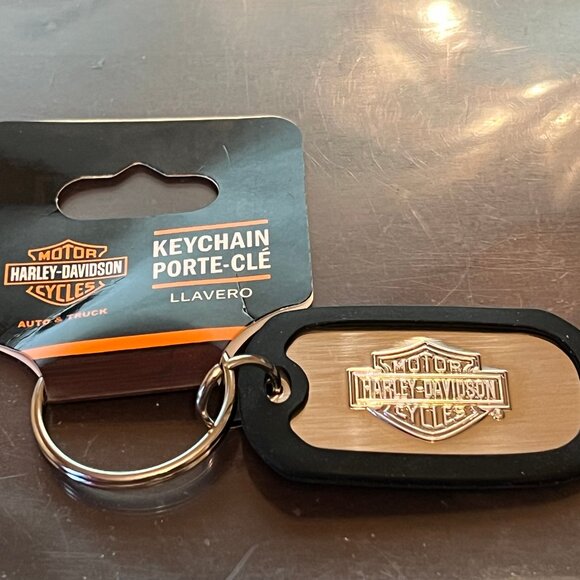 Other - Stainless Steel Harley Davidson Motorcycles Dogtag Keychain (334)